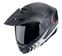 casco trail modulare scorpion adx2 lewis nero mate / argento L