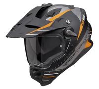 casco trail scorpion adf-9000 air feat - arancione / argento M