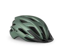 Casco Trekking e E-Bike MET Crossover - Versatile, Ventilato, Luce LED Integrata, Visiera Rimovibile