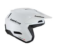§Casco Trial Hebo Zone Pro Bianco Monocolore§
