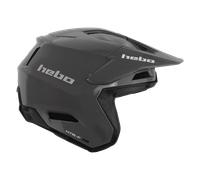 §Casco Trial Hebo Zone Pro Grigio Monocolore§