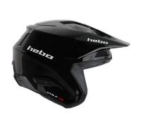 §Casco Trial Hebo Zone Pro Nero Monocolore§