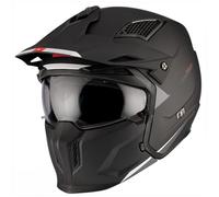 Casco Modulare Mt Helmets Tr902B Sv Streetfighter Sv S Solid Opaco Nero Opaco XL