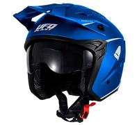 casco trial ufo sheratan color blu M