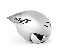 Casco Thriatlon Crono Met Drone II Wide Body 2025 - Taglia: M, Colore: Bianco iridescente