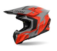 Airoh Twist 3 Dizzy, casco a croce S male Opaco Arancione Fluo/Grigio