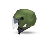 CASCO UFO JET NIXIE DOPPIA VISIERA VERDE OPACO TAGLIA M