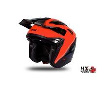 CASCO UFO PLAST HE188#XL XL SHERATAN JET ROSSO/NERO/GRIGIO