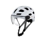 Cairn Quartz Visor, casco da ciclismo, bianco 58-62cm Mat Metallic White