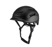 CGM BORGO, Casco da Bici Unisex Adulto, Nero Opaco, M (55-58cm)