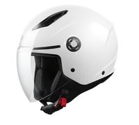 Casco Urbano STAR MPH jet piccolo bianco lucido moto scooter 1150gr