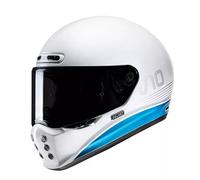 HJC V10 Tami Casco, bianco-blu, taglia XL per maschi
