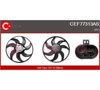 CASCO Ventola Raffreddamento Motore Per Opel Corsa D 1.2 1.4 1.0 Adam CEF77313AS