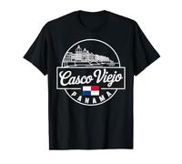 Casco Viejo Panama Retro Script Souvenir di Viaggio Maglietta con Stampa Grafica Economica