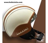 Casco vintage in pelle personalizzato 50 Special Retrò Lambretta S M L XL