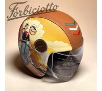 Casco vintage in pelle personalizzato Braccio di Ferro Popeye S M L XL
