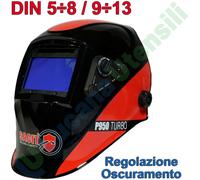 Casco Visiera Saldatura Automatica Autoscurante SACIT Professionale P950 TURBO