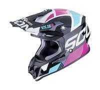 Casco VX-16 EVO AIR ANALOG Nero Blu Rosa SCORPION - UE: S