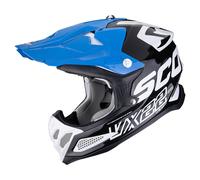 Scorpion Casco da motocross VX-22 Air Updown Nero/Bianco/Blu M