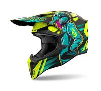 Casco WRAAAP CYBER Giallo Blu Opaco AIROH - UE: M