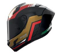 Casco X-804 RS Ultra Carbon PIEGA Oro Rosso Verde NOLAN - UE: L