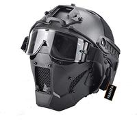 CascoTattico Rapido Per Fucile Ad Aria Compressa Maglia D'acciaio Maschera Protettiva E occhiali, Per la Caccia Paintball CS Gioco BB Rifle Shooting