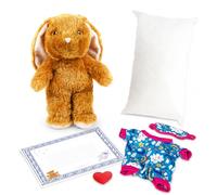 Casdon Build-A-Bear Workshop - Confezione di mini coniglietti da 22,9 cm, per roba, vestito e coccole, compatibile con stazione di imbottitura, età 3+