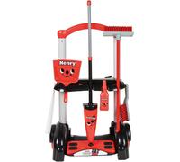 Hetty Carrello per pulizie con 6 accessori - rosso