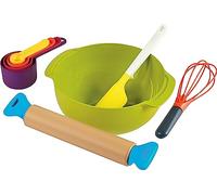 Casdon Joseph Joseph Toys - Set da Cucina per Bambini, con mattarello, Frusta, misurini e Ciotola per mescolare per Una Vera Cottura, per Bambini dai 3 Anni in su