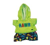 Casdon MINI Build-A-Bear Workshop - Confezione di 4 abiti giocattolo da abbinare con pigiama, graziose felpe con cappuccio, stili estivi | Per bambini dai 3 anni in su. Adatto solo per mini orsetti da