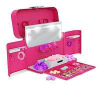 Casdon Ultimate Styling Case - Custodia pieghevole con accessori per capelli, specchio luminoso, brochure acconciatura e accessori - Età: 3+ anni