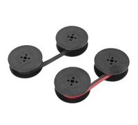 CasdsDtub Confezione da 2 pezzi di ricambio per inchiostro a nastro per macchina da scrivere a bobina doppia per numero di parte rosso nero compatibile con i materiali di consumo della stampante