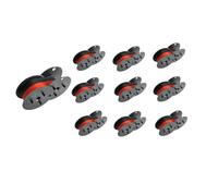 CasdsDtub Confezione doppia di nastro 12,7 mm x 5,5 m per macchine da scrivere GR24BR compatibili con i modelli Olympia DIN 2103 DIN 32755(10PK)