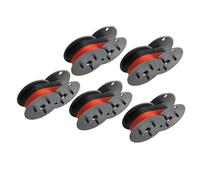 CasdsDtub Nastro universale in inchiostro rosso e nero da 5 a 10 pezzi per nucleo stampante per macchine da scrivere inglese compatibile con modelli di macchine da scrivere standard(5PK)