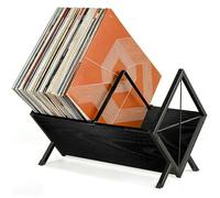 CASDUCT Porta Dischi in Vinile, Porta Dischi da 80-100 LP, Nero
