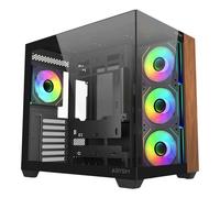 Case Abysm Danube Sava Nature 285B Black ATX ARGB Vetro Legno USB-C