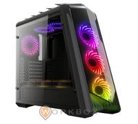 CASE ATX CTESPORTS DRACO PANNELLI E FRONTALE VETRO TRASPARENTE HD AUDIO USB 3.0