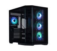 BitFenix T10 High Airflow Dual Chamber PC Gaming Case Black 4ARGB - Reverse Connection Scheda madre Compatible - 4 X Infinity Mirroring ARGB Fan (3X Reverse)-360mm AIO/GPU 420mm Support