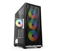 Sharkoon case 2x u3, vetro temperato, 4x 120 argb fan, argb controller