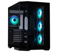 BitFenix T10 High Airflow Dual Chamber PC Gaming Case Black 4ARGB - Reverse Connection Scheda madre Compatible - 4 X Infinity Mirroring ARGB Fan (3X Reverse)-360mm AIO/GPU 420mm Support