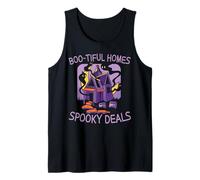 Case Boo-Tiful Offerte Spettrali Spaventoso Agente Immobiliare Halloween Canotta