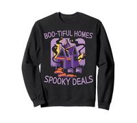 Case Boo-Tiful Offerte Spettrali Spaventoso Agente Immobiliare Halloween Felpa