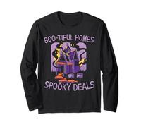 Case Boo-Tiful Offerte Spettrali Spaventoso Agente Immobiliare Halloween Maglia a Manica