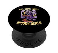 Case Boo-tiful Offerte Spettrali Spaventoso Agente Immobiliare Halloween PopSockets PopGrip Adesivo