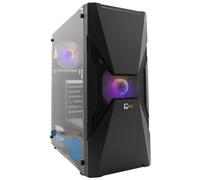 Alantik NAOSBL Case PC Desktop ATX Da Gaming RGB Tower Vetro Temperato 1 Ventola