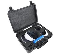 Case Club Custodia da trasporto rigida compatibile con cuffie PlayStation VR2, 2 controller Sense, cavi, 2 giochi e piccoli accessori. Custodia bloccabile con schiuma pretagliata che assorbe gli urti