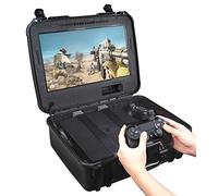 Case Club Stazione di gioco portatile impermeabile Playstation 4 con monitor integrato e spazio di archiviazione per controller e giochi PS4