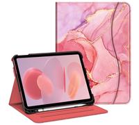 Case Compatible with iPad 10th Generation (2022) 10.9 Inch, Multi-Angle Viewing Protective Stand Cover with Pencil Holder & Pocket, Auto Sleep/Wake,