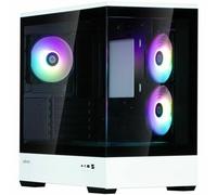 Case per PC Mini Tower senza alimentatore - ZALMAN P30 BW (nero/bianco) - Micro ATX/Mini-ITX - 3x120mm A-RGB - USB-C/3.0/HD Audio - Nouvo
