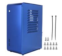 Case con supporto per alimentatore SFX, esterno in alluminio, gestione dei cavi, compatibile con Mini ITX, resistente all'usura e alla corrosione.